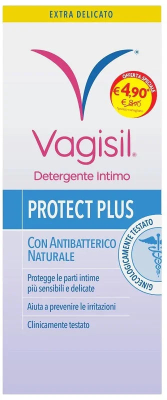 VAGISIL DETERGENTE INTIMO PROTECT PLUS 250 ML - Farmaspeed