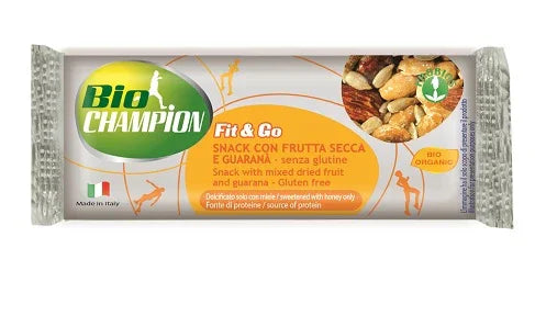 BIOCHAMPION FIT&GO BARRETTA ENERGETICA FRUTTA SECCA/GUARANA' 30 G - Farmaspeed