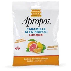 APROPOS CARAMELLE ALLA PROPOLI GUSTO AGRUMI 50 G - Farmaspeed