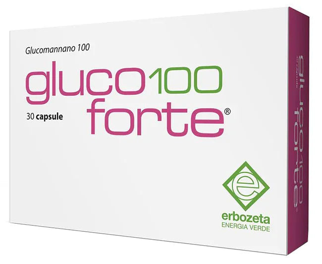 GLUCO 100 FORTE GLUCOMANNANO 100 30 CAPSULE DA 900 MG - Farmaspeed
