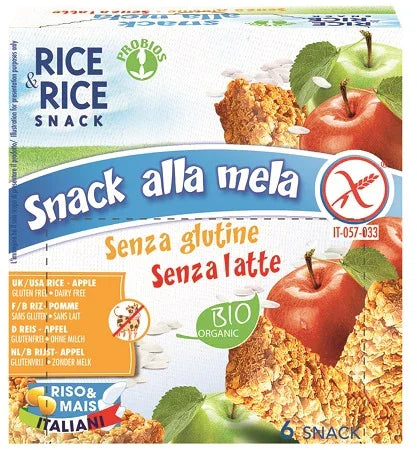 RICE&RICE SNACK DI RISO ALLA MELA 6 X 21 G - Farmaspeed