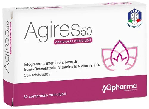 AGIRES 50 30 COMPRESSE OROSOLUBILI SCATOLA 5,4 G - Farmaspeed
