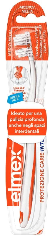 ELMEX INTERX SPAZZOLINO PROTEZIONE CARIE TESTINA CORTA - Farmaspeed