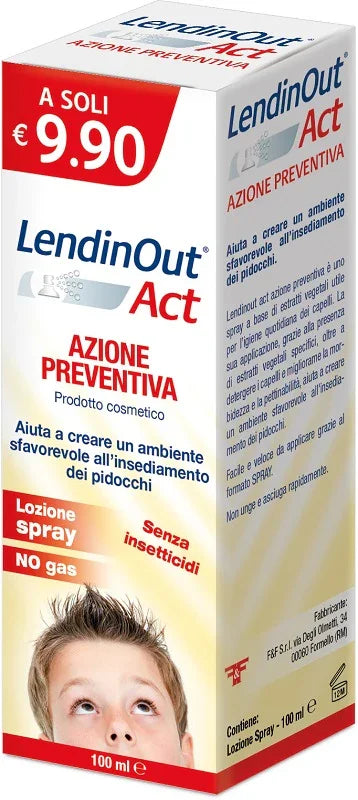 LENDINOUT ACT AZIONE PREVENTIVA SPRAY 100 ML - Farmaspeed