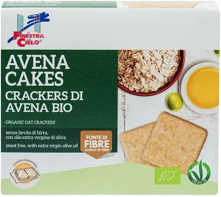 FSC AVENACAKES CRACKERS DI AVENA BIO VEGAN SENZA LIEVITO DI BIRRA CON OLIO EXTRAVERGINE DI OLIVA 250 G - Farmaspeed
