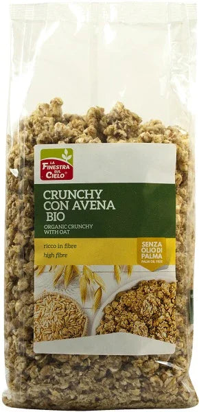 FSC CRUNCHY CON AVENA BIO AD ALTO CONTENUTO DI FIBRE CON OLIO DI GIRASOLE SENZA OLIO DI PALMA 375 G - Farmaspeed