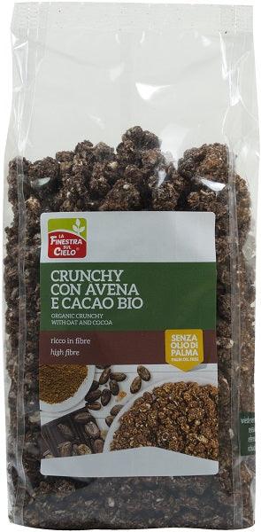 FSC CRUNCHY CON AVENA E CACAO BIO AD ALTO CONTENUTO DI FIBRE CON OLIO DI GIRASOLE SENZA OLIO DI PALMA 375 G - Farmaspeed
