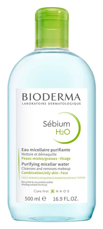 SEBIUM H2O ACQUA MICELLARE DETERGENTE PURIFICANTE 500 ML - Farmaspeed