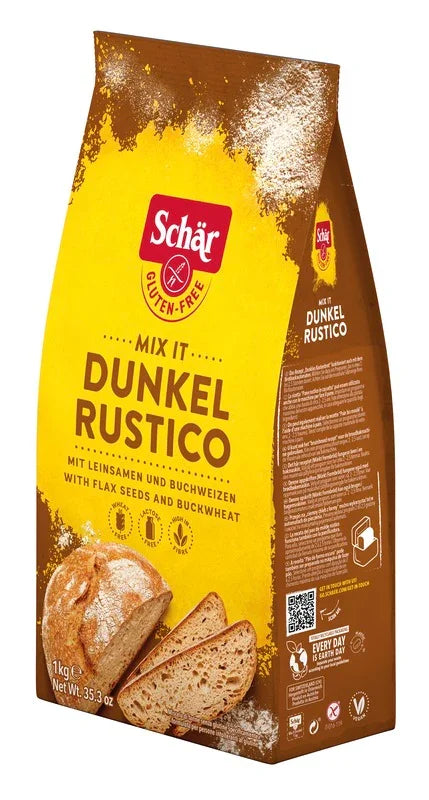 SCHAR MIX IT DUNKEL RUSTICO SENZA GLUTINE SENZA LATTOSIO 1 KG - Farmaspeed