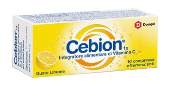 CEBION EFFERVESCENTE VITAMINA C LIMONE 10 COMPRESSE - Farmaspeed