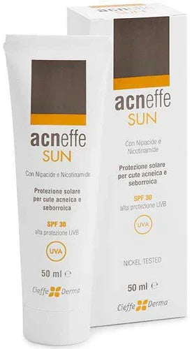 ACNEFFE SUN SPF 30 ALTA PROTEZIONE UVB PER CUTE ACNEICA E SEBORROICA 50 ML - Farmaspeed