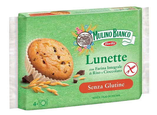 MULINO BIANCO LUNETTE CON FARINA INTEGRALE DI RISO E GOCCE DI CIOCCOLATO 140 G - Farmaspeed