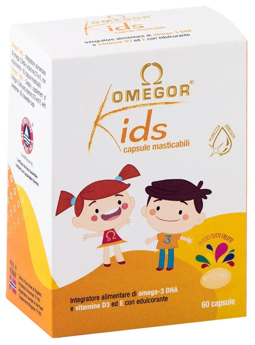OMEGOR KIDS 60 CAPSULE MASTICABILI - Farmaspeed