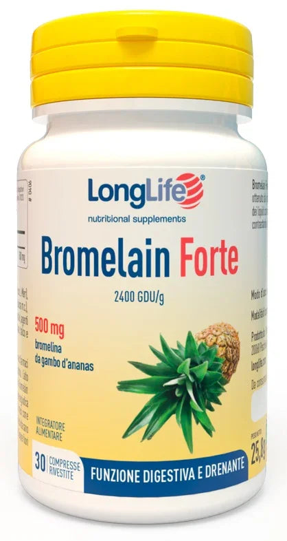 LONGLIFE BROMELAIN FORTE 30 COMPRESSE - Farmaspeed