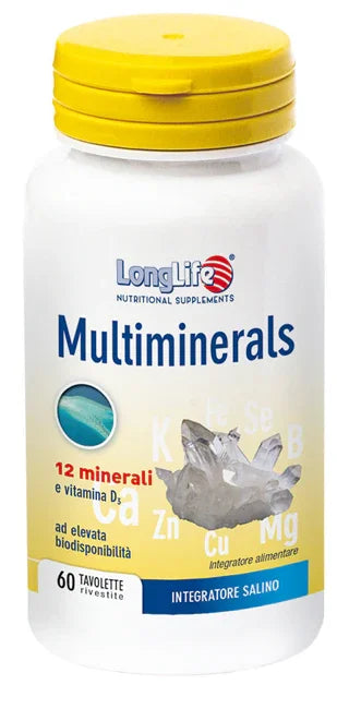 LONGLIFE MULTIMINERALS 60 TAVOLETTE RIVESTITE - Farmaspeed