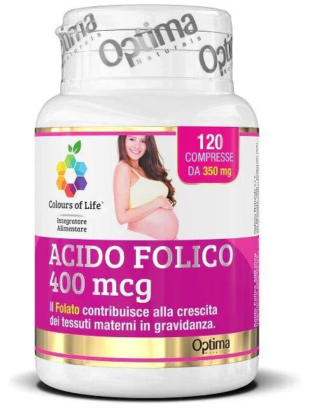 COLOURS OF LIFE ACIDO FOLICO 400 MCG 120 COMPRESSE 350 MG - Farmaspeed