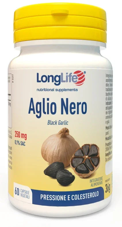 LONGLIFE AGLIO NERO 60 CAPSULE VEGETALI - Farmaspeed