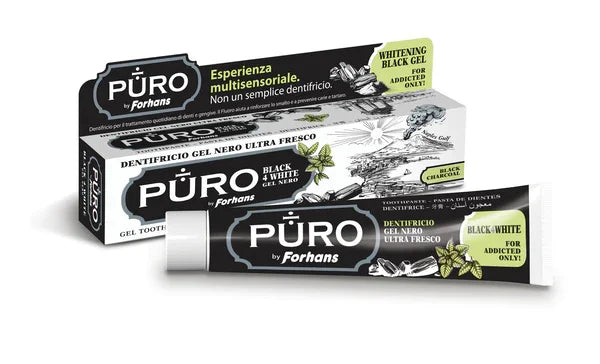 DENTIFRICIO FORHANS GEL BLACK4WHITE - Farmaspeed
