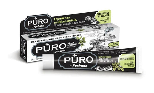 DENTIFRICIO FORHANS GEL BLACK4WHITE - Farmaspeed