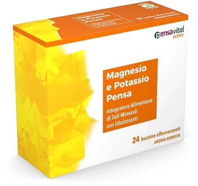 MAGNESIO E POTASSIO ARANCIA PENSA 24 BUSTINE EFFERVESCENTI - Farmaspeed