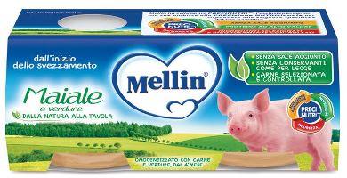 MELLIN OMOGENEIZZATO MAIALE CON VERDURE 2 PEZZI X 80 G - Farmaspeed