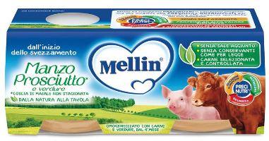 MELLIN OMOGENEIZZATO MANZO PROSCIUTTO CON VERDURE - Farmaspeed