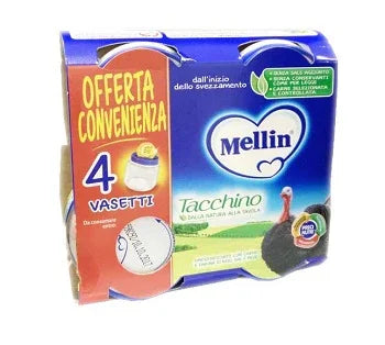 MELLIN OMOGENEIZZATO TACCHINO 4X80 G - Farmaspeed