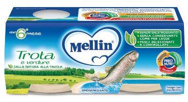 MELLIN OMOGENEIZZATO TROTA 2 X 80 G - Farmaspeed