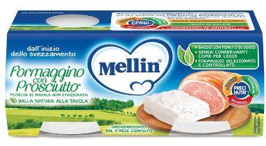 MELLIN BABY FORMAGGINO CON PROSCIUTTO 2 X 80 G - Farmaspeed