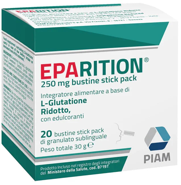 EPARITION 20 BUSTINE STICK PACK DA 250 MG DI GRANULATO SUBLINGUALE - Farmaspeed