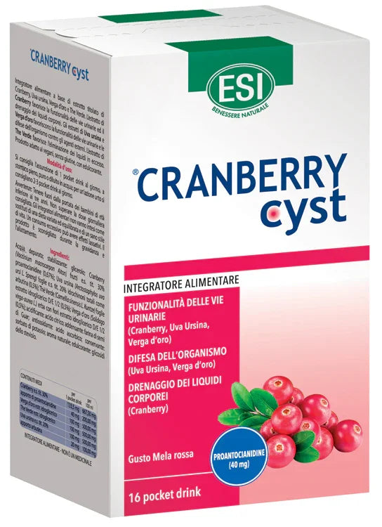 ESI CRANBERRY CYST POCKET DRINK 16 BUSTINE - Farmaspeed
