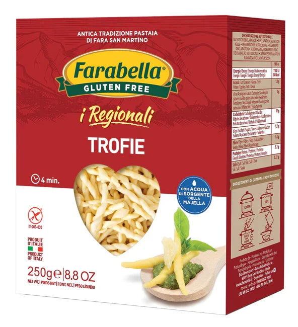 FARABELLA TROFIE I REGIONALI PASTA FRESCA STABILIZZATA 250 G - Farmaspeed