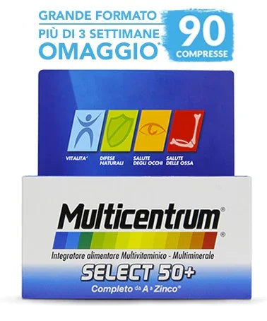 MULTICENTRUM SELECT 50+ 90 COMPRESSE - Farmaspeed
