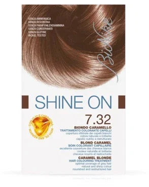 BIONIKE SHINE ON TRATTAMENTO COLORANTE CAPELLI BIONDO CARAMELLO 7.32 - Farmaspeed