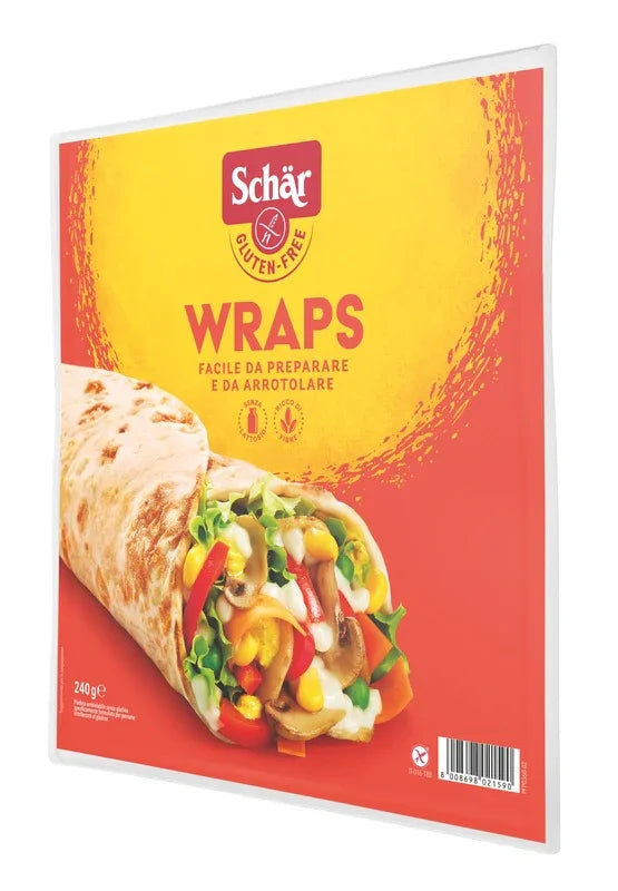 SCHAR WRAPS PIADINA ARROTOLABILE SENZA LATTOSIO 240 G - Farmaspeed