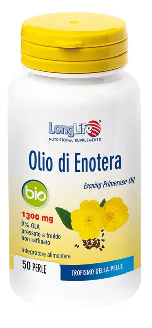 LONGLIFE OLIO ENOTERA BIO 1300 MG 50 PERLE IN GELATINA - Farmaspeed