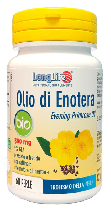 LONGLIFE OLIO ENOTERA BIO 500 MG 60 PERLE IN GELATINA - Farmaspeed