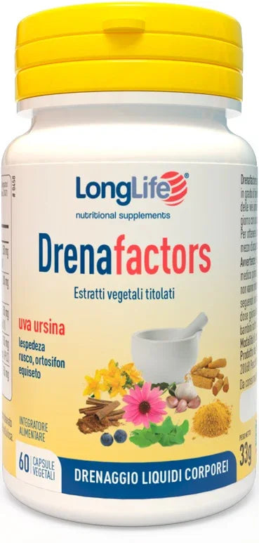 LONGLIFE DRENAFACTORS 60 CAPSULE - Farmaspeed