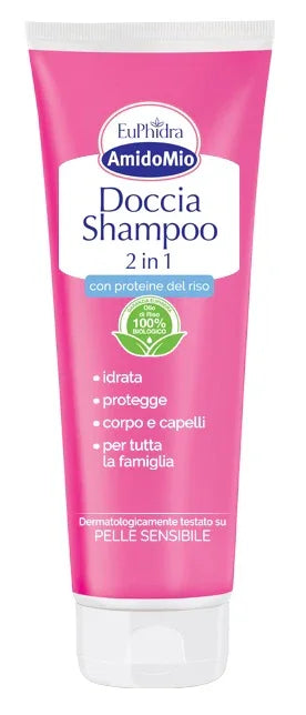 EUPHIDRA AMIDOMIO DOCCIA SHAMPOO 2 IN 1 250 ML - Farmaspeed