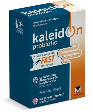 KALEIDON PROBIOTIC FAST FRUTTI DI BOSCO 10 BUSTE OROSOLUBILI - Farmaspeed
