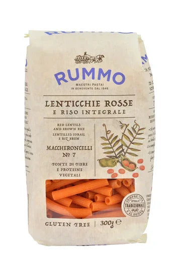 RUMMO MACCHERONCELLI N 7 LENTICCHIE ROSSE E RISO INTEGRALE 300 G - Farmaspeed