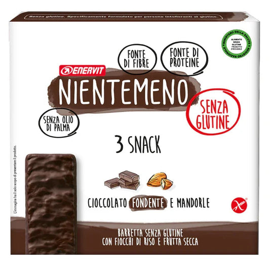 NIENTEMENO BAR FONDENTE MANDORLE 3 X 33 G - Farmaspeed