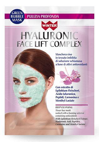 WINTER HYALURONIC FACE LIFT COMPLEX MASCHERA VISO BUBBLE PULIZIA PROFONDA 23 ML - Farmaspeed