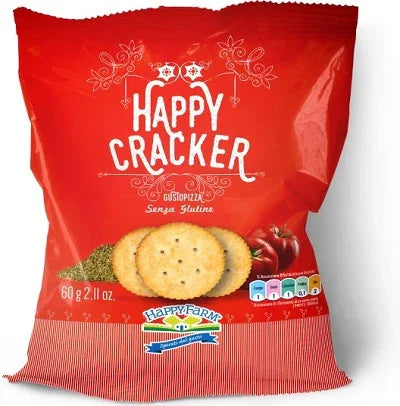 HAPPY FARM HAPPY CRACKERS GUSTO PIZZA 60 G - Farmaspeed