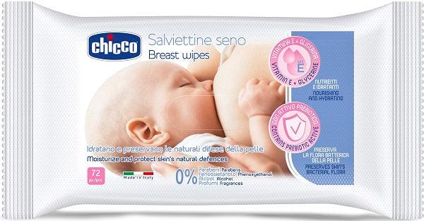 CHICCO SALVIETTE DETERGENTI PER IL SENO 72 PEZZI - Farmaspeed