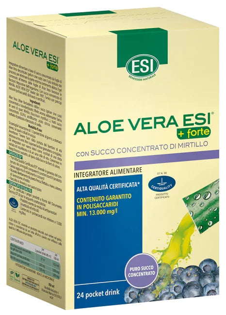 ESI ALOE VERA SUCCO + FORTE MIRTILLO 24 POCKET DRINK - Farmaspeed