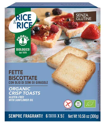 RICE&RICE FETTE BISCOTTATE CON OLIO DI SEMI DI GIRASOLE 300 G - Farmaspeed