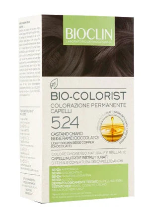 BIOCLIN BIO COLORIST 5,24 CASTANO CHIARO BEIGE RAME CIOCCOLATO - Farmaspeed