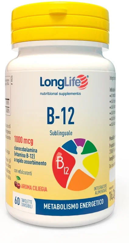 LONGLIFE B12 1000 MCG 60 TAVOLETTE - Farmaspeed