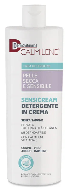 DERMOVITAMINA CALMILENE SENSICREAM DETERGENTE IN CREMA SENZA SAPONE PER PELLE SECCA E SENSIBILE 500 ML - Farmaspeed
